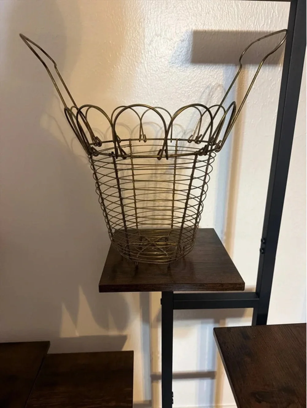 Vintage Wire Egg Basket